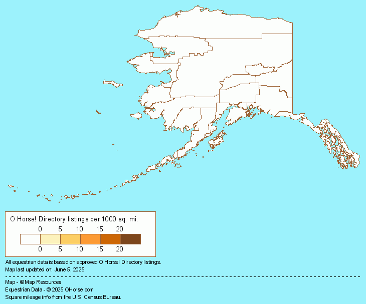Alaska English Bits For Sale Population Map - O Horse!