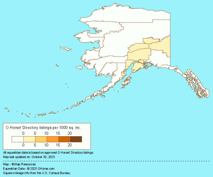 Alaska  Population Map - O Horse!
