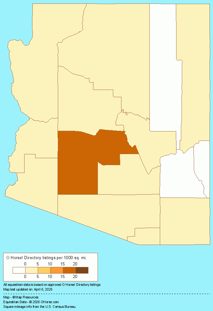 Arizona Population Map - O Horse!