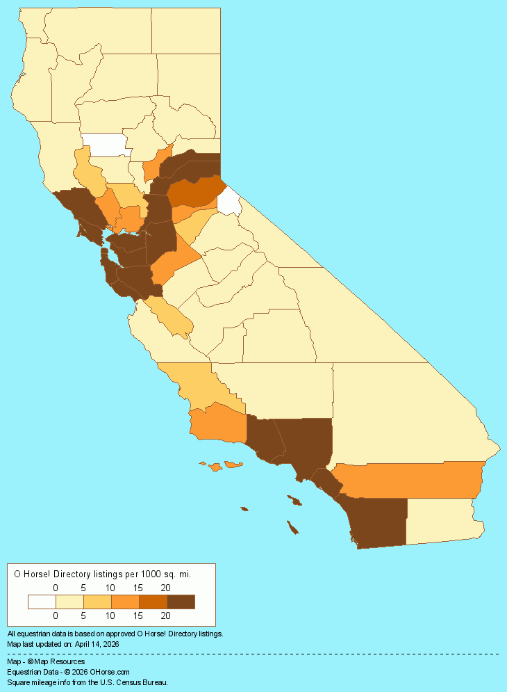 California Population Map - O Horse!