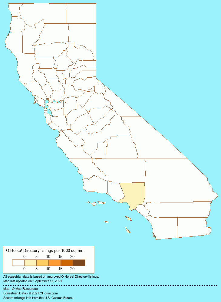 California User Profiles / Individuals Population Map - O Horse!