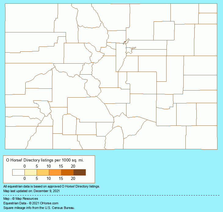 Colorado Horse Manure Management Population Map - O Horse!