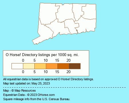 Connecticut Mobile Apps Population Map - O Horse!
