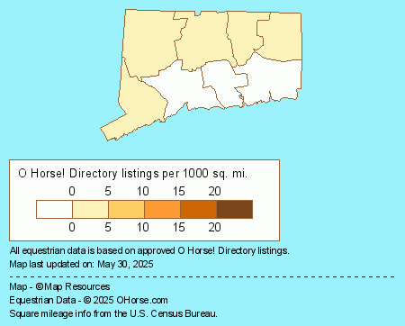 Connecticut Horse Barn Builders Population Map - O Horse!
