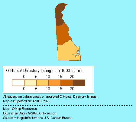 Delaware Population Map - O Horse!