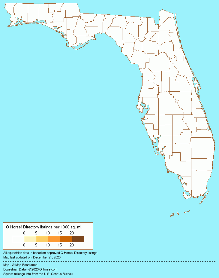 Florida New Forest Pony Stallions at Stud Population Map - O Horse!