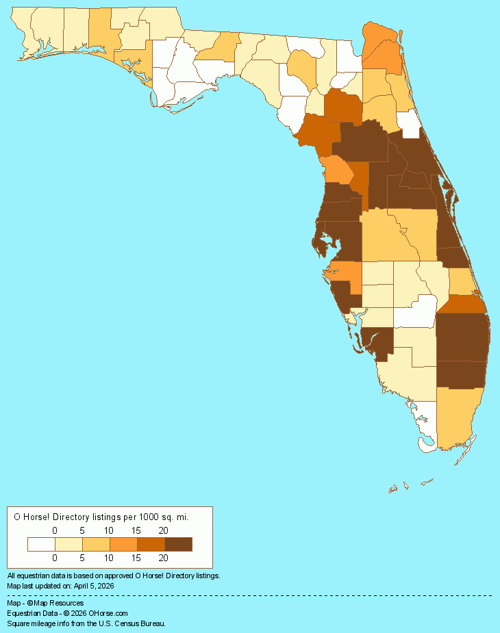 Florida Population Map - O Horse!