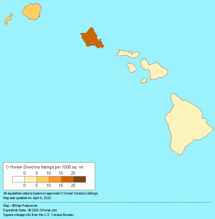 Hawaii Population Map - O Horse!