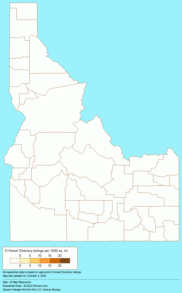 Idaho Albanian Population Map - O Horse!
