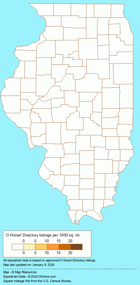 Illinois Percheron Horses for Sale and Horse Classifieds Population Map - O Horse!