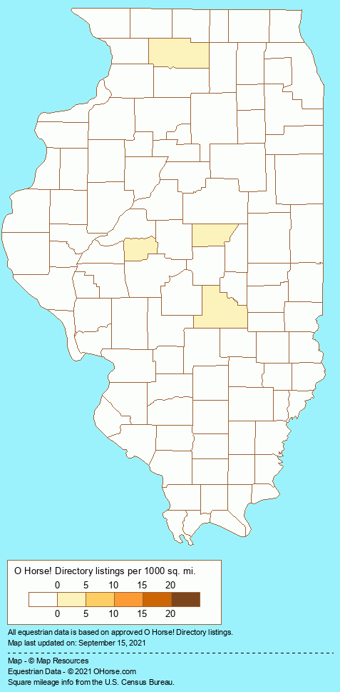 Illinois Tennessee Walking Horse Farms Population Map - O Horse!