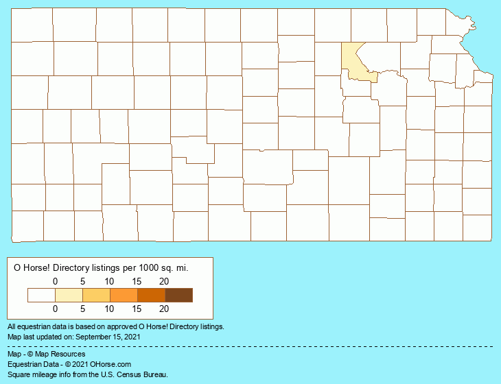 Kansas Laundry and/or Repair Population Map - O Horse!