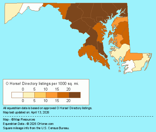 Maryland Population Map - O Horse!
