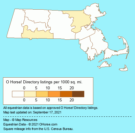 Massachusetts Feed and Supplements Population Map - O Horse!