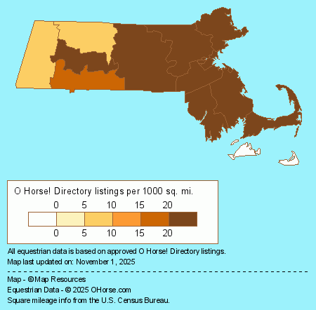 Massachusetts Population Map - O Horse!
