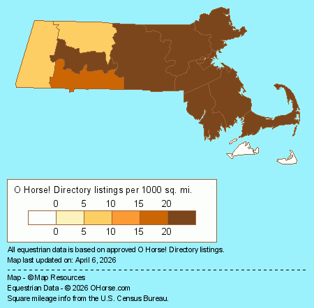 Massachusetts Population Map - O Horse!