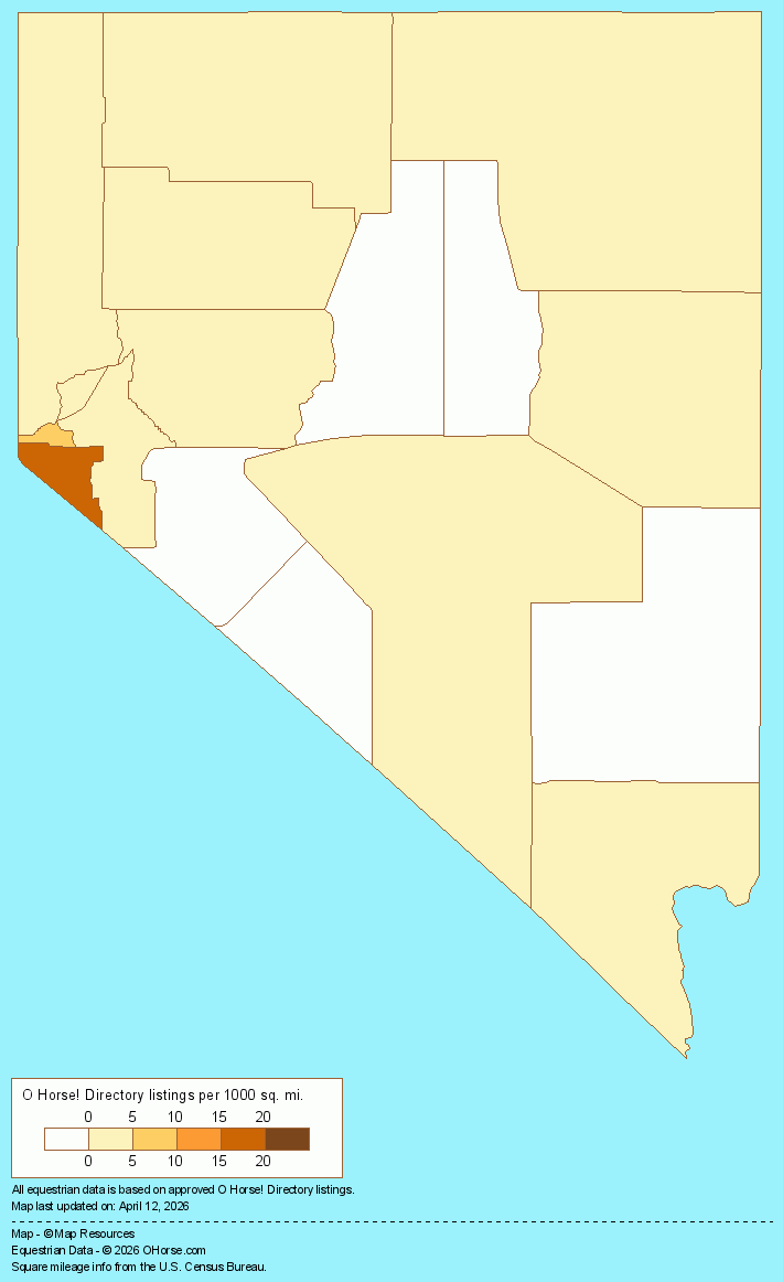 Nevada Population Map - O Horse!