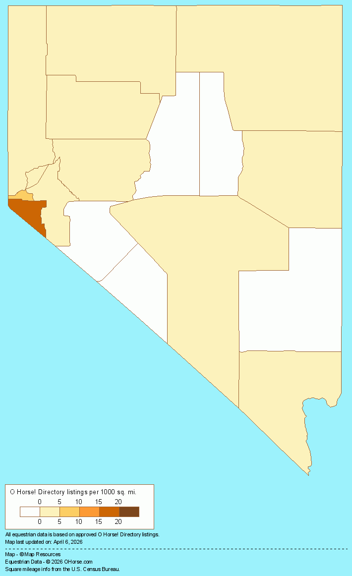 Nevada Population Map - O Horse!