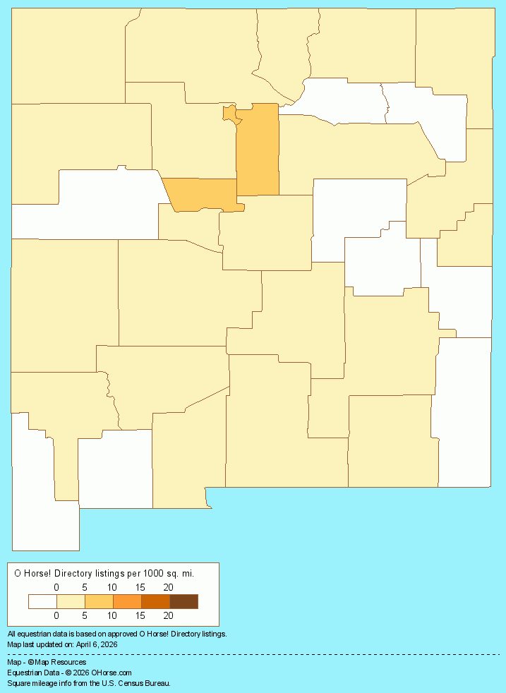 New Mexico Population Map - O Horse!