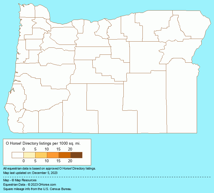 Oregon Phar Lap Population Map - O Horse!