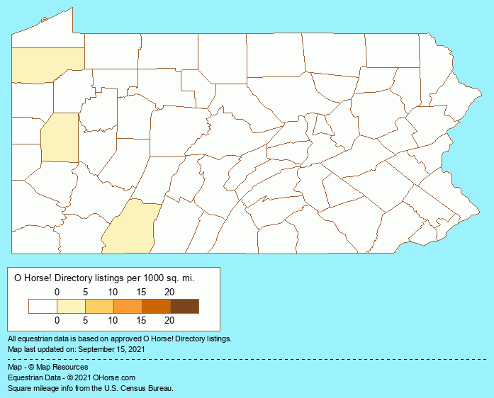 Pennsylvania Christian Youth Ministries Population Map - O Horse!