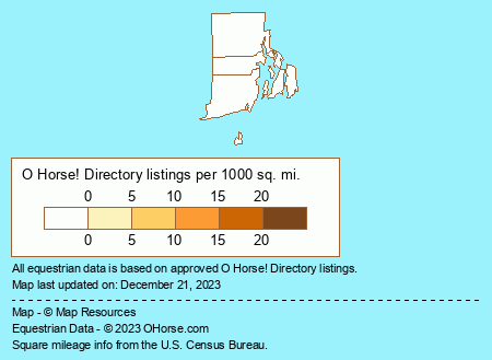 Rhode Island Surcingles For Sale Population Map - O Horse!