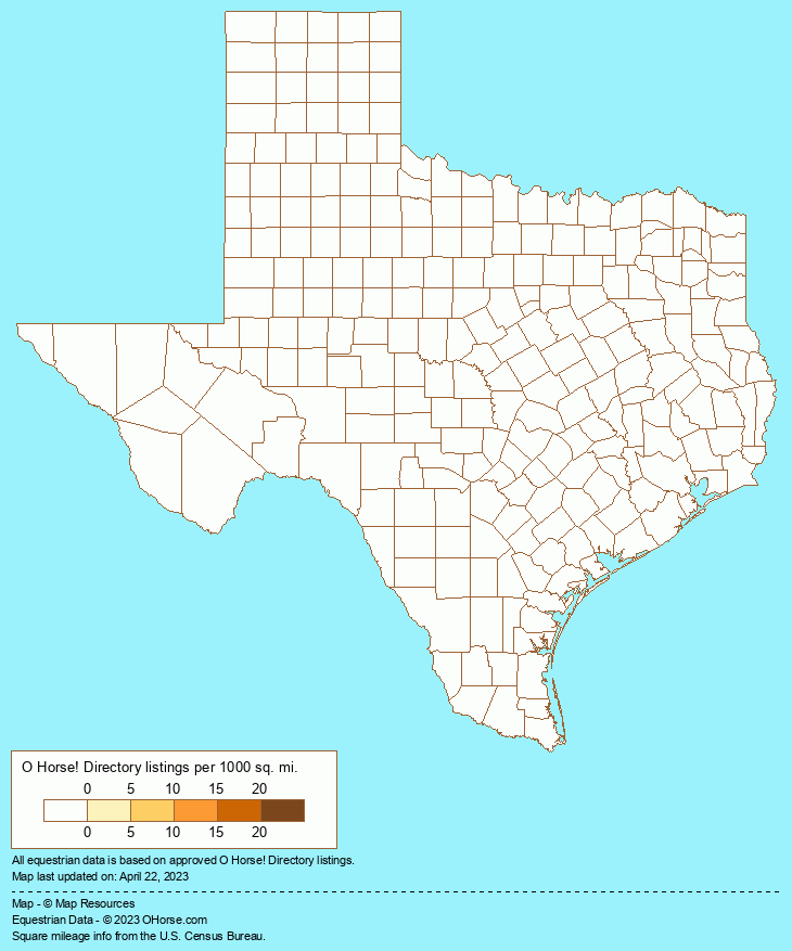 Texas Mobile Apps Population Map - O Horse!
