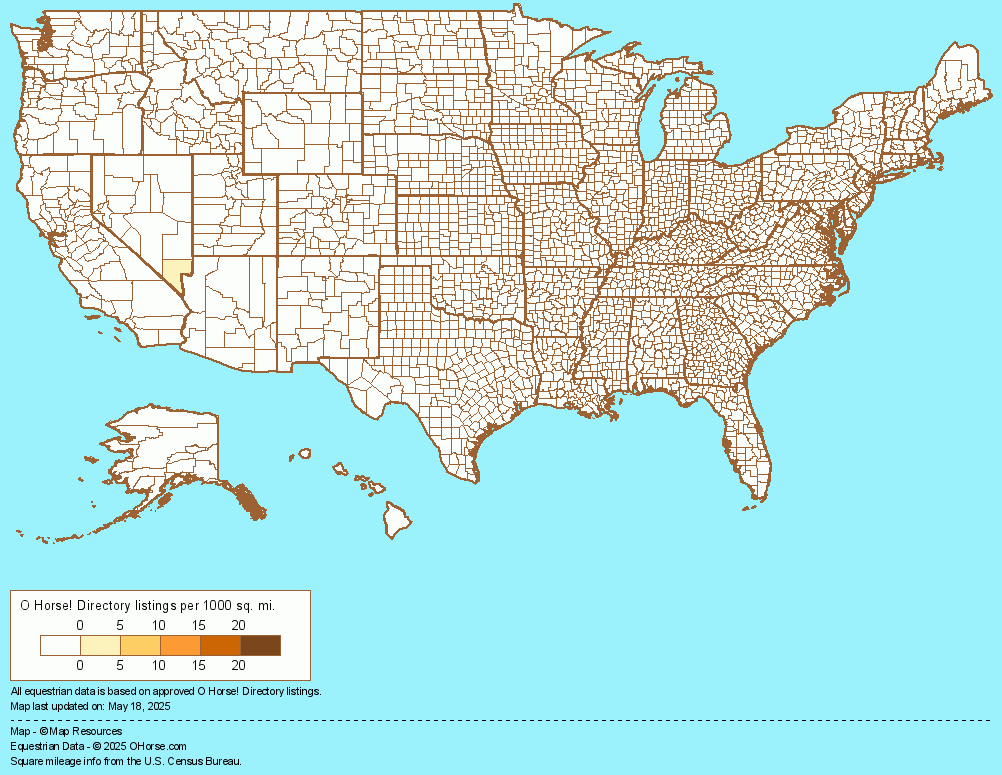 United States Vaulting Population Map - O Horse!