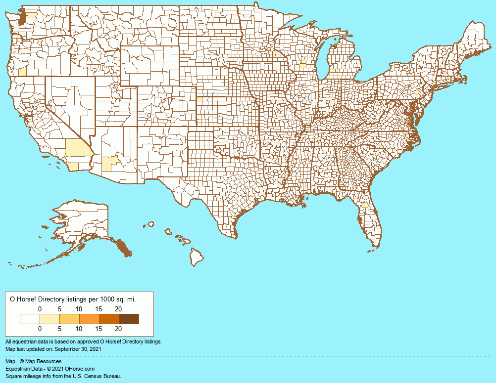 United States Carts, Carriages, Buggies and Sleighs Population Map - O Horse!