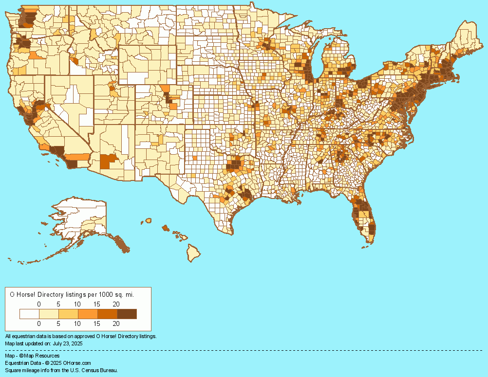 United States Population Map - O Horse!