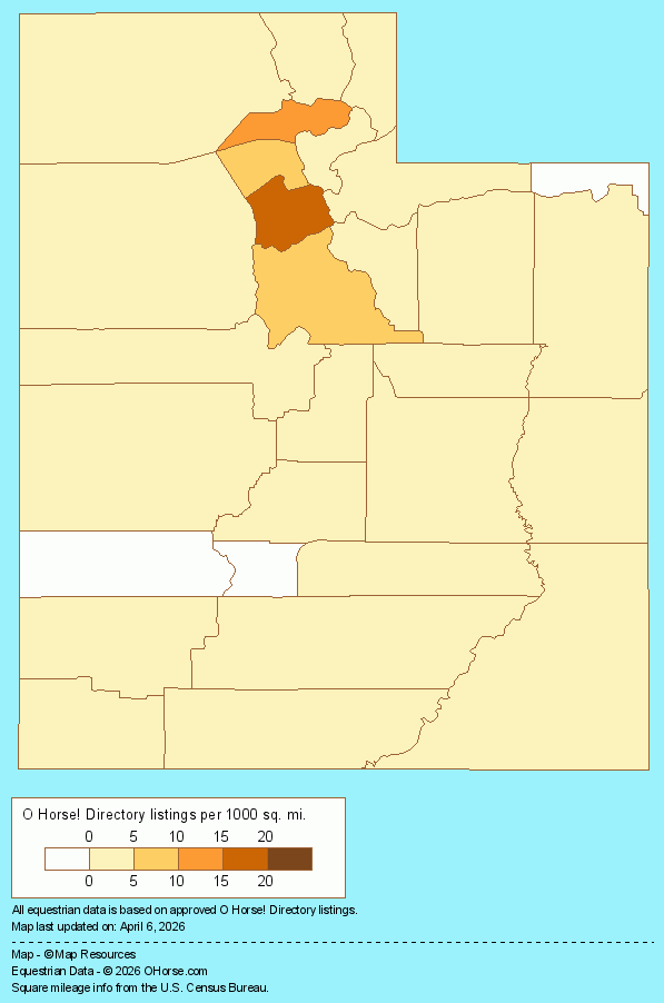 Utah Population Map - O Horse!