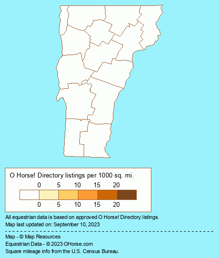 Vermont Connemara Population Map - O Horse!