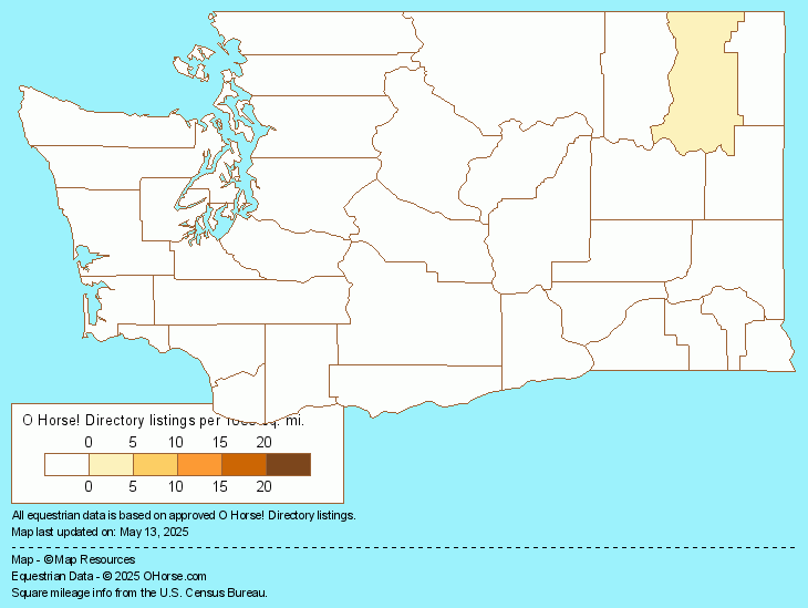 Washington Connemara Breeders and Stallions Population Map - O Horse!