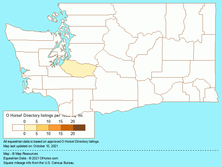 Washington Horse Sitting Population Map - O Horse!