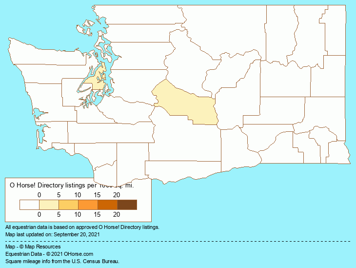 Washington Laundry and/or Repair Population Map - O Horse!