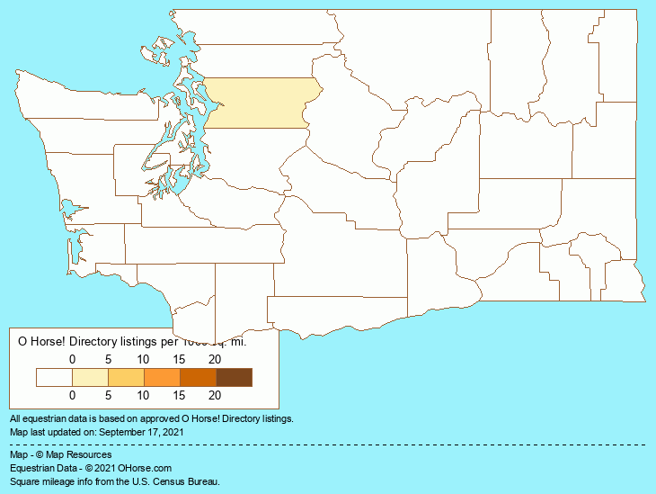 Washington Carts, Carriages, Buggies and Sleighs Population Map - O Horse!