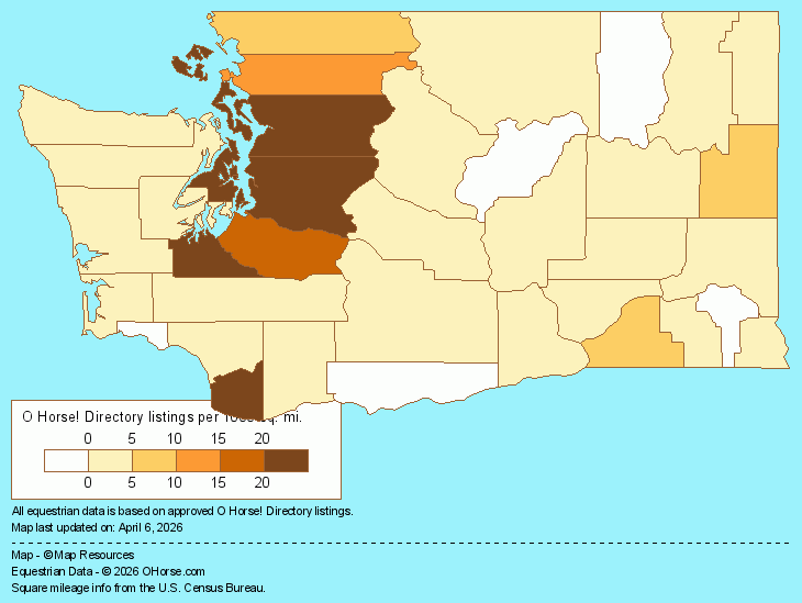 Washington Population Map - O Horse!