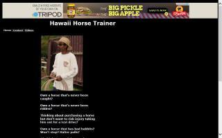 Hawaii Horse Trainer
