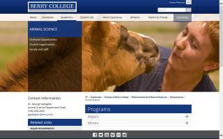 Berry College - Animal Science