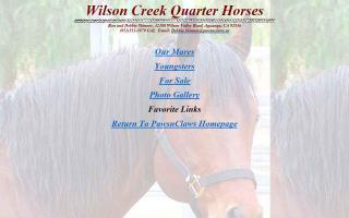 Wilson Creek Quarter Horses
