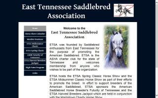 East Tennessee Saddlebred Association, Inc. - ETSA