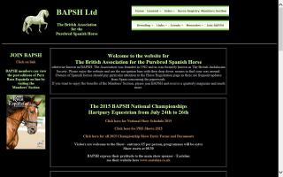 British Association for the Purebred Spanish Horse - BAPSH
