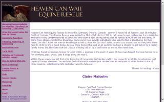 Heaven Can Wait Equine Rescue - HCW