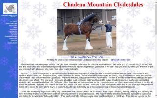 Chadeau Mountain Clydesdales