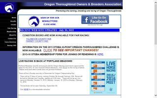 Oregon Thoroughbred Owners & Breeders Association - OTOBA