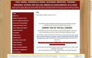 Owens' Top of the Hill Horses