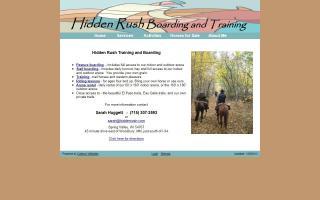 Hidden Rush Training and Boarding