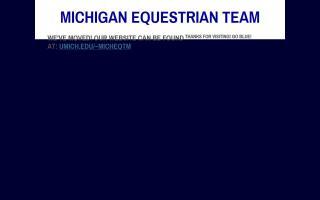 University of Michigan Equestrian Team