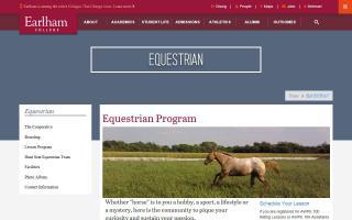 Earlham College Equestrian Program