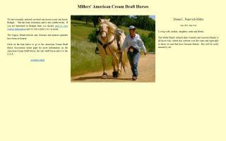 Miller's Cream Draft Horses
